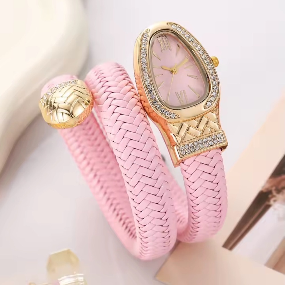 Serpenti Pink Gold Wrap Timepiece Watch